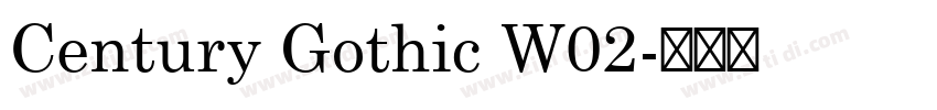 Century Gothic W02字体转换
